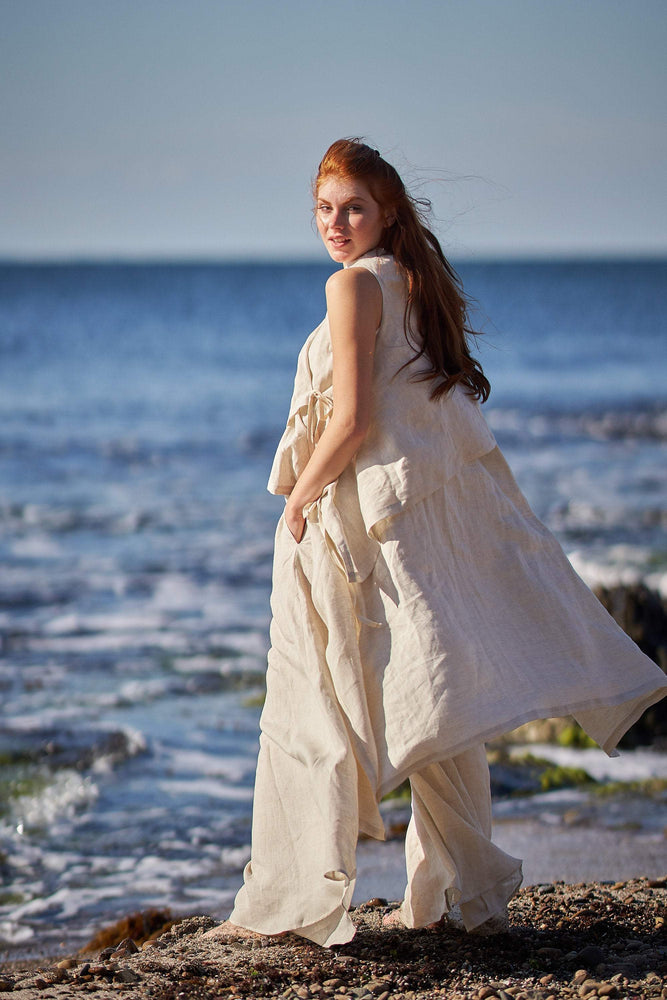 Asymmetric Linen Set - Visibleart