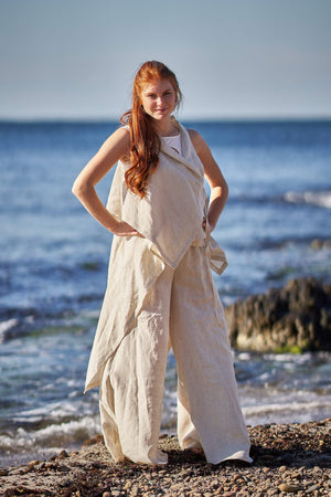 Asymmetric Linen Set - Visibleart