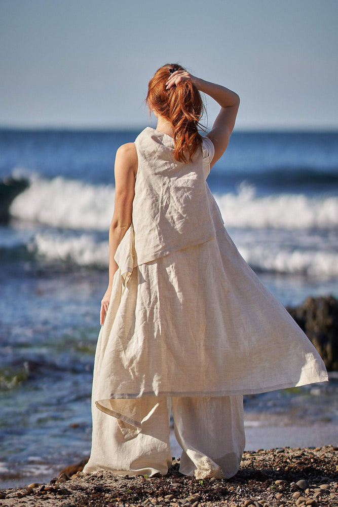 Asymmetric Linen Set - Visibleart